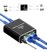 Pushua Ethernet Splitter High Speed Gigabit, 1000Mbps Ethernet Splitter 1 to 3[3 Devices Simultan...