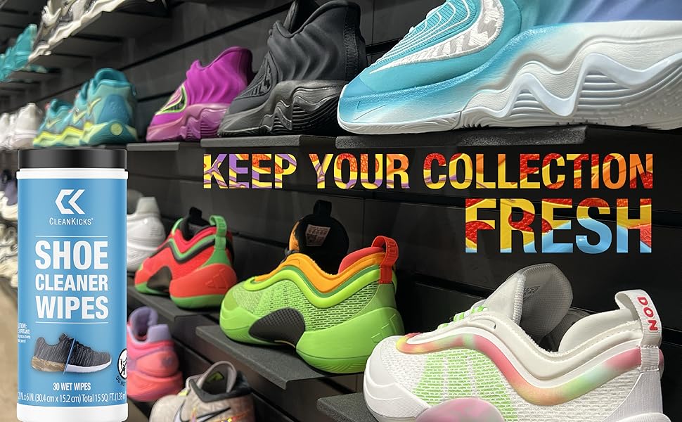 Colorful sneaker collection