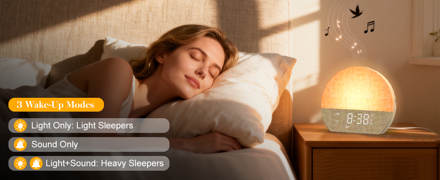 day light alarm clocks