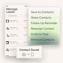 Manage your saved leads and contacts in your dashboard