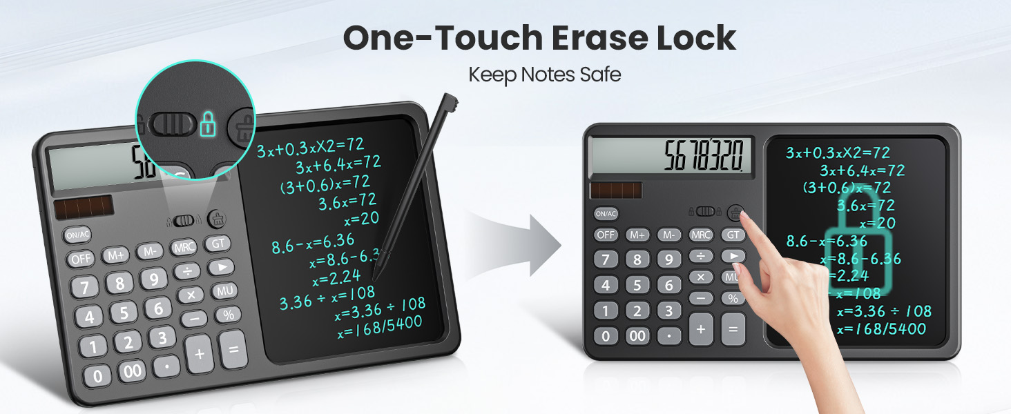 one-touch erase &amp;amp; lock