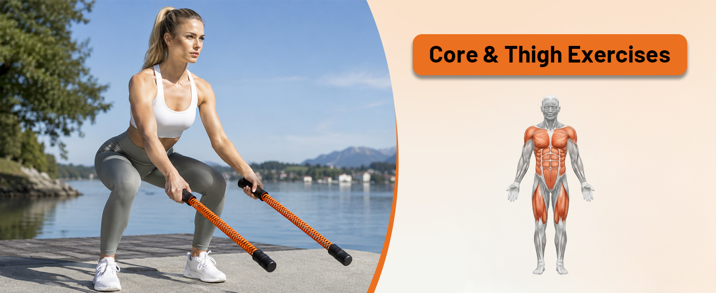 ATIVAFIT Battle Ropes for Home Gym