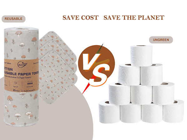 cotton paper towels roll replacement