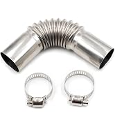 Stainless Steel 24mm Air Diesel Parking Heater Exhaust Pipe Tube Elbow Connector for Webasto Eber...
