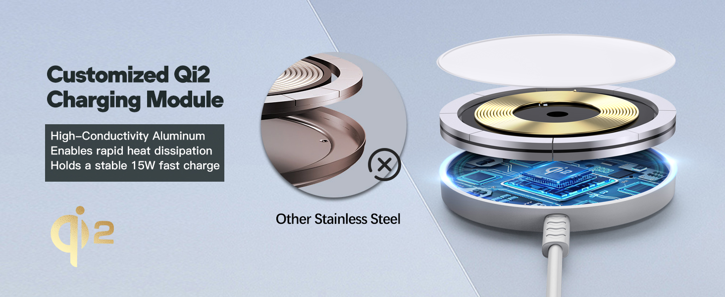 Qi2 Magnetic Wireless Charger