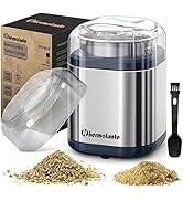 Hermolante Herb Grinder Spice Grinder, 200 w Herb Grinder with Stainless Steel Blade and Cleaning...