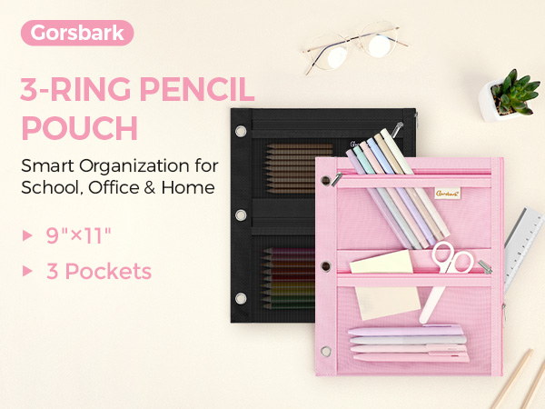 3 Ring Binder Pencil Pouch