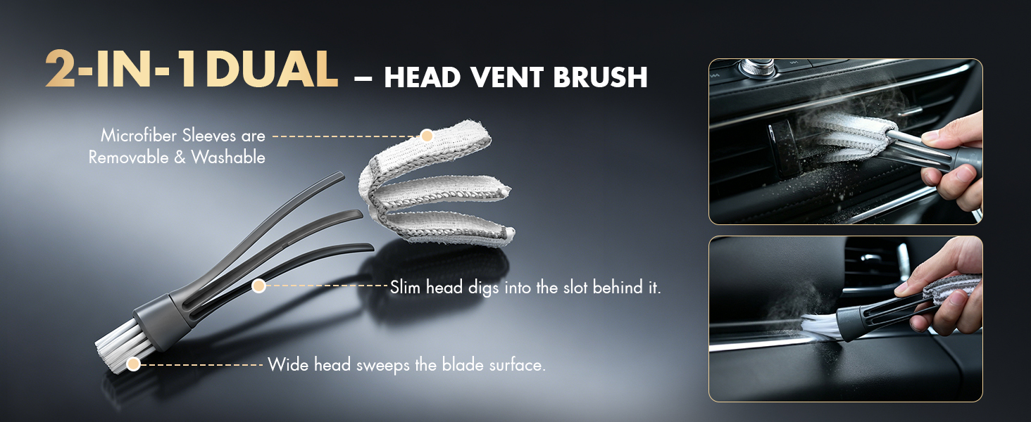 2-IN-1DUAL - HEAD VENT BRUSH