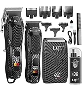 Professional Hair Clippers for Men Rechargeable Cordless Beard Trimmer &amp; Electric Shaver, Hair Cu...