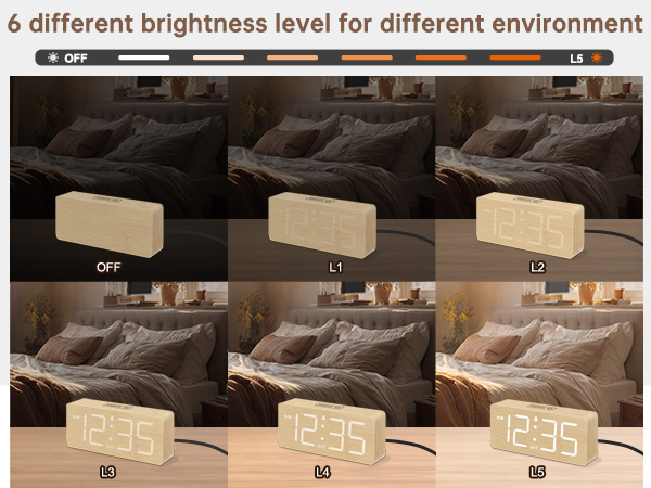  nightstand table clock