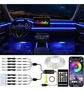 Jushope Car LED Lights, Interior Car Lights with Wireless APP/RF Remote/Button Control, Car Ambie...