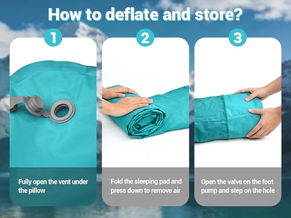 How to deflate and store