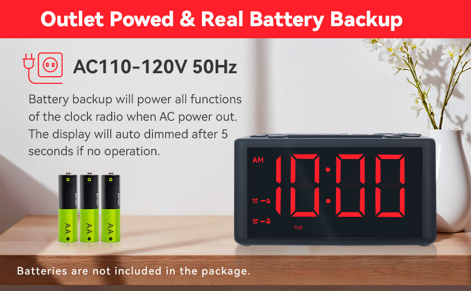 digital alarm clock radio am fm radio