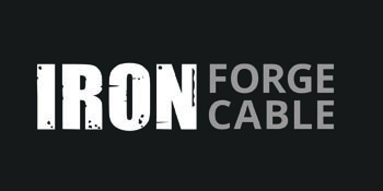 Iron Forge Cable 90 Degree Slim Plug Head Replacement Power Cord with Open End