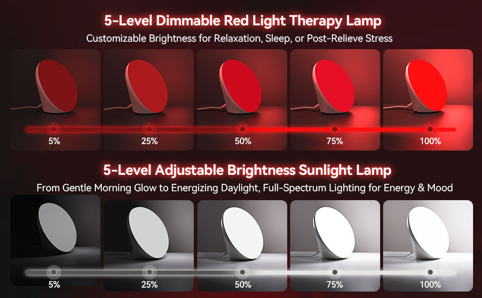 red light therapy lamp