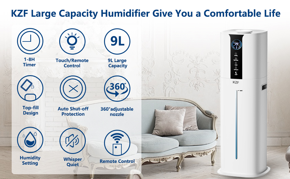 large humidifier for bedroom