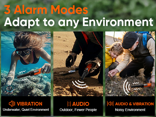 3 Alarm Modes Adapt to any Environment