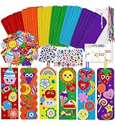 Winlyn 36 Sets Summer Crafts Kits DIY Whimsical Bookmarks Decorations Art Sets Fruits Treats Anim...