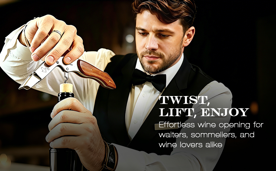 waiter&amp;#39;s corkscrew wine bottle opener