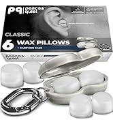 PQ Wax Ear Plugs for Sleep - 6 Silicone Wax Earplugs for Sleeping and Swimming - Gel Ear Plugs fo...