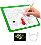 Miraculous Ladybug - A4 Portable Cat Noir Led Light Pad and Neoprene Case, Drawing Kit with Light...