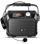 W WINBRIDE Wireless Voice Amplifier for Teachers, 30W Portable PA Speaker System, Wireless Microp...