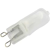 CTKcom T4 G9 50W Halogen Light Bulbs(10 Pack)- Frosted Halogen Bulbs G9 Bi-Pin Base 120Volt 50Wat...