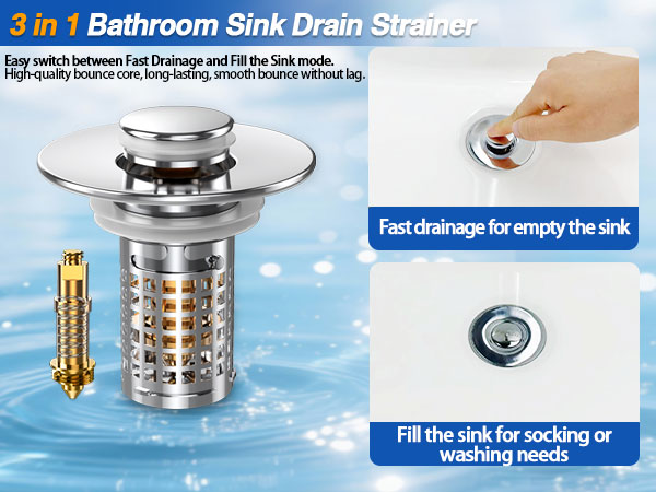 Bathroom Sink Drain Strainer