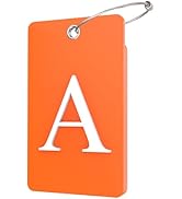 Gostwo 2 Pack Luggage Tags for Suitcases, 26 Initial Letter Travel Luggage Baggage Identification...