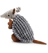 Hollypet Plush Dog Squeaky Toy Stuffed Armadillo Animal Pet Puppy Chew Toys with Clean Teeth for ...