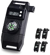 5 Pack 2/3 Inch ?Compass Whistle Buckle Plastic Paracord Buckles for Outdoor Camping Hiking Emerg...