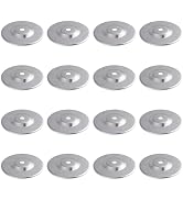 MOROBOR Cabinet Knob Backplate, 16 Pcs Silver Modern Backplate Washers Cabinet Hardware Backplate...