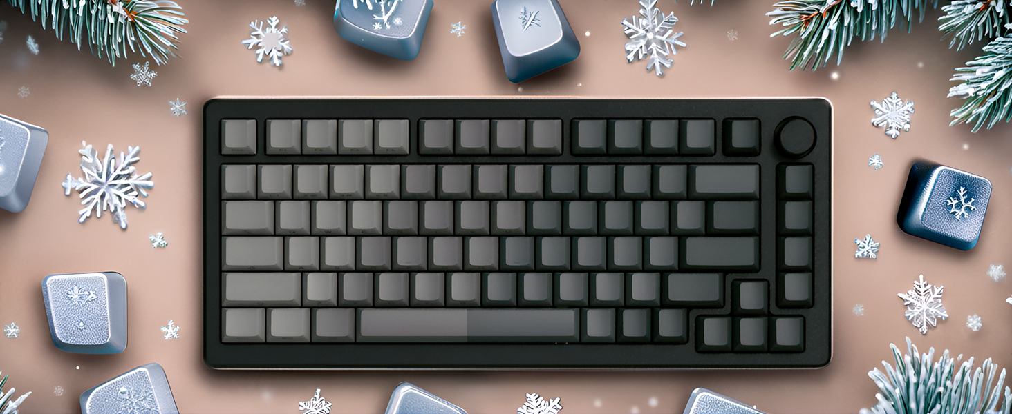 Gradient grey keycaps 121-key Shine Through style south facing keycaps