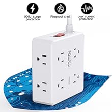 flat plug power strip