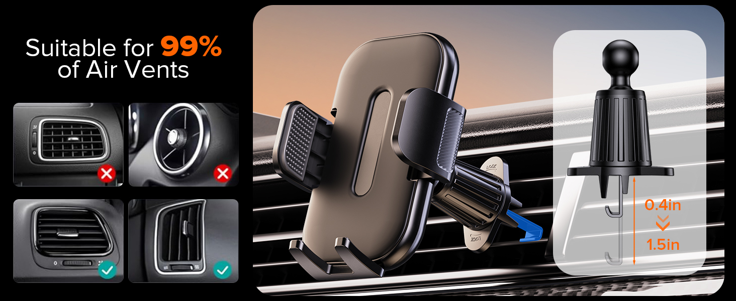 vent phone mount for car