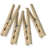 Honey-Can-Do Wooden Clothespins – Heavy-Duty Laundry Clips &amp; Clothes Wood Clips for Crafts, Natur...