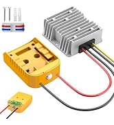 20V to 12V Step Down Converter Compatible with Dewalt 20V Battery, DC Voltage Regulator 12V 20A 2...