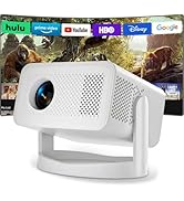 Smart Projector,Smart 4K Mini Projector with WiFi and bluetooth Android 13 1080P Support,Auto Key...