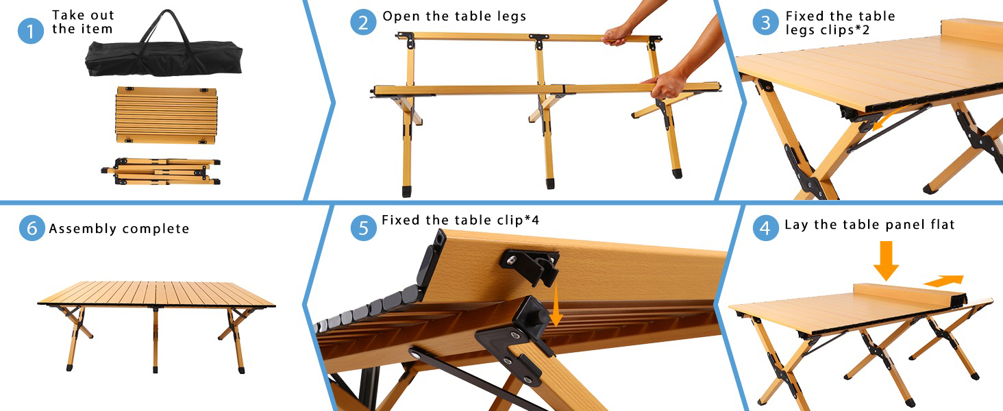 Easy to carry camping table