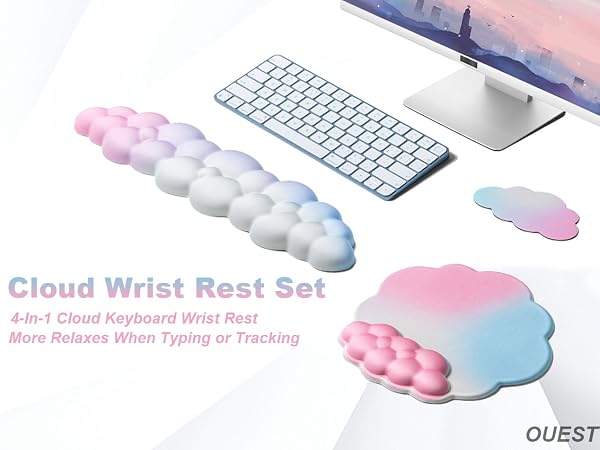cloud wrist rest set