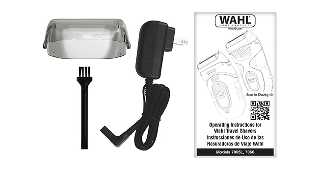 7065 Lithium Ion Rechargeable Wahl Compact Travel Shaver Black