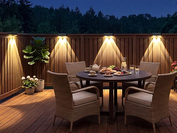 solar fence lights