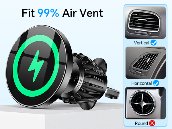 Car Charger Magnetic Phone Holder Mount,