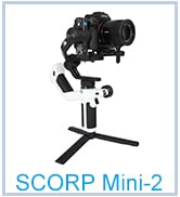 Feiyu SCORP Mini-2 All-in-1 Gimbal Stabilizer for Mirrorless/Action Cameras and Smartphones. 1.3"...