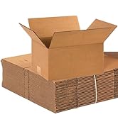 BOX USA Shipping Boxes 12"L x 9"W x 6"H, 25-Pack Small Corrugated Cardboard Boxes for Shipping, M...