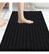 Arotive Luxury Bathroom Rugs 30x20, Extra Soft Thick Absorbent Shaggy Chenille Bath Rugs, Non-Sli...