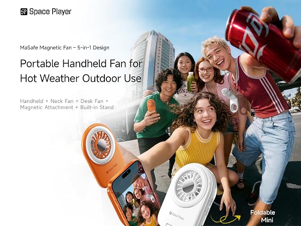 Magnetic phone fan