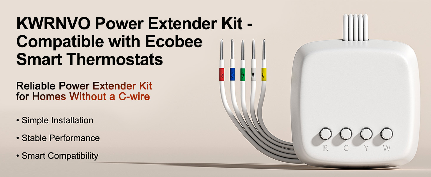 Easy to add a c-wire for Ecobee Smart Thermostats