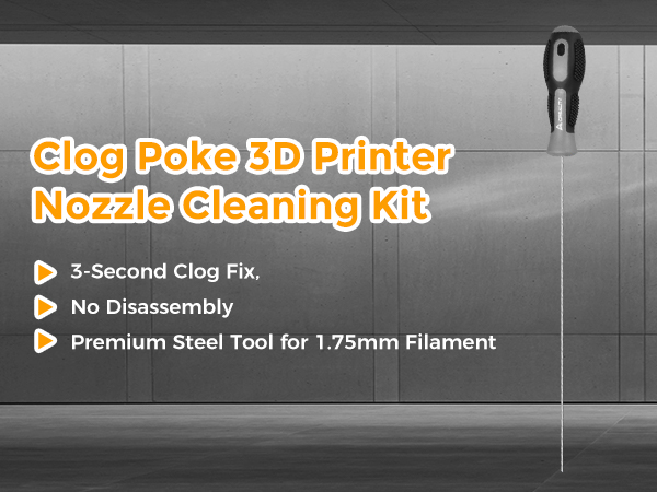 Creality Clog Poke 3D Printer Nozzle Cleaning Kit for 1.75mm Filament Nozzles