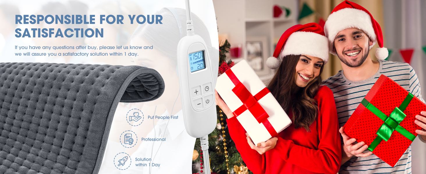 electric heating pad for back extra large period cramps neck shoulder pain relief gifts for women